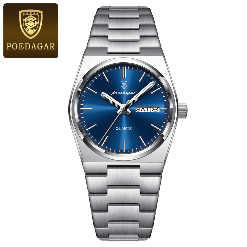 Poedagar Luxo Quartzo Elegante Relógio Feminino