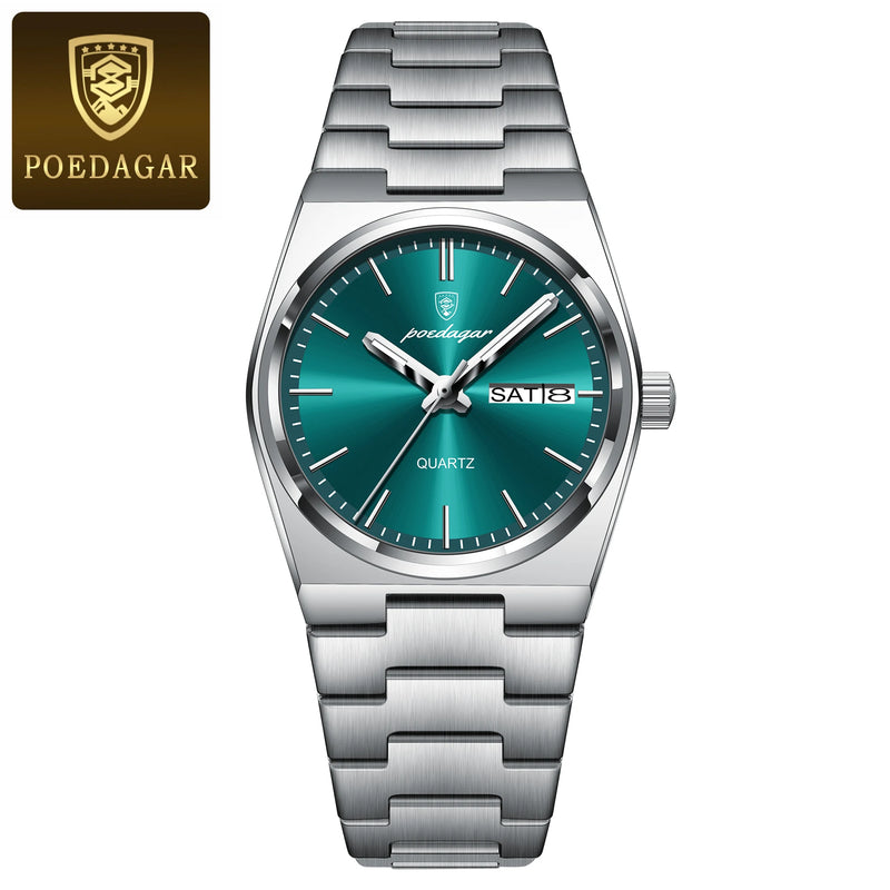 Poedagar Luxo Quartzo Elegante Relógio Feminino